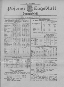 Posener Tageblatt. Handelsblatt 1905.02.15 Jg.44