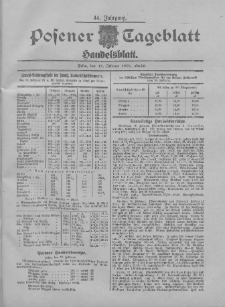 Posener Tageblatt. Handelsblatt 1905.02.16 Jg.44