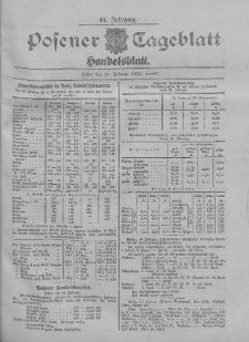 Posener Tageblatt. Handelsblatt 1905.02.24 Jg.44