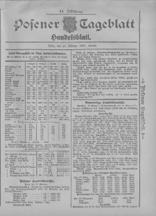 Posener Tageblatt. Handelsblatt 1905.02.25 Jg.44