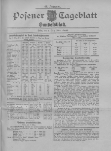 Posener Tageblatt. Handelsblatt 1905.03.02 Jg.44