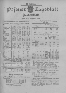 Posener Tageblatt. Handelsblatt 1905.03.03 Jg.44