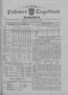 Posener Tageblatt. Handelsblatt 1905.03.07 Jg.44