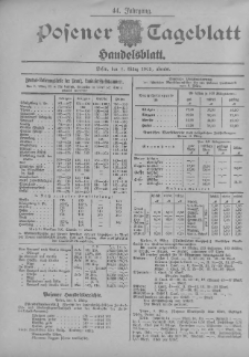 Posener Tageblatt. Handelsblatt 1905.03.08 Jg.44
