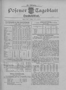 Posener Tageblatt. Handelsblatt 1905.03.09 Jg.44