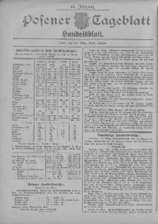 Posener Tageblatt. Handelsblatt 1905.03.18 Jg.44
