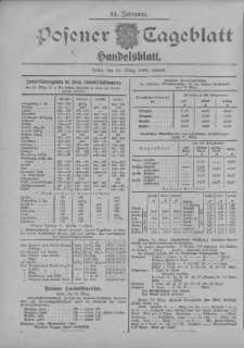 Posener Tageblatt. Handelsblatt 1905.03.22 Jg.44