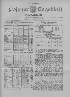 Posener Tageblatt. Handelsblatt 1905.04.13 Jg.44