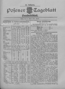 Posener Tageblatt. Handelsblatt 1905.04.27 Jg.44