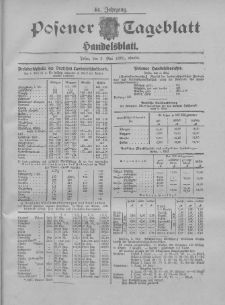 Posener Tageblatt. Handelsblatt 1905.05.05 Jg.44