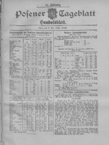 Posener Tageblatt. Handelsblatt 1905.05.08 Jg.44