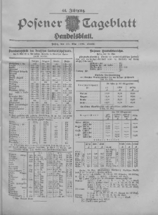 Posener Tageblatt. Handelsblatt 1905.05.10 Jg.44