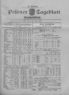 Posener Tageblatt. Handelsblatt 1905.05.12 Jg.44