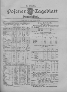 Posener Tageblatt. Handelsblatt 1905.05.19 Jg.44