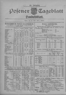 Posener Tageblatt. Handelsblatt 1905.05.23 Jg.44