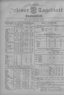 Posener Tageblatt. Handelsblatt 1905.05.26 Jg.44