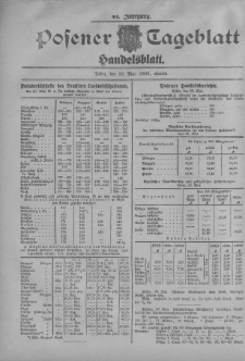 Posener Tageblatt. Handelsblatt 1905.05.29 Jg.44