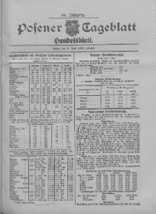 Posener Tageblatt. Handelsblatt 1905.06.06 Jg.44