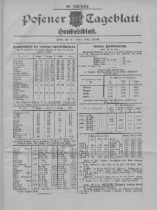 Posener Tageblatt. Handelsblatt 1905.06.28 Jg.44
