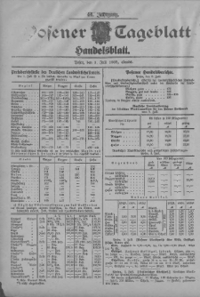 Posener Tageblatt. Handelsblatt 1905.07.03 Jg.44