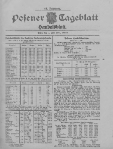 Posener Tageblatt. Handelsblatt 1905.07.04 Jg.44