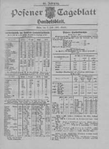 Posener Tageblatt. Handelsblatt 1905.07.07 Jg.44