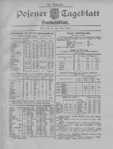 Posener Tageblatt. Handelsblatt 1905.07.10 Jg.44