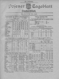 Posener Tageblatt. Handelsblatt 1905.07.14 Jg.44