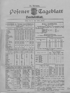 Posener Tageblatt. Handelsblatt 1905.07.17 Jg.44