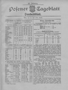 Posener Tageblatt. Handelsblatt 1905.07.18 Jg.44