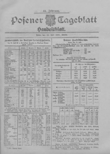 Posener Tageblatt. Handelsblatt 1905.07.19 Jg.44