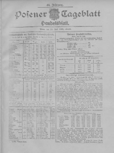 Posener Tageblatt. Handelsblatt 1905.07.20 Jg.44