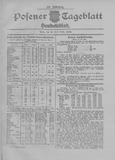 Posener Tageblatt. Handelsblatt 1905.07.22 Jg.44