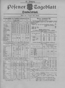 Posener Tageblatt. Handelsblatt 1905.08.02 Jg.44