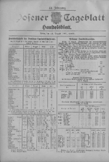 Posener Tageblatt. Handelsblatt 1905.08.14 Jg.44