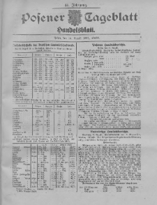 Posener Tageblatt. Handelsblatt 1905.08.15 Jg.44