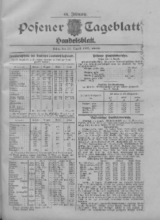 Posener Tageblatt. Handelsblatt 1905.08.17 Jg.44