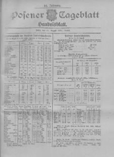 Posener Tageblatt. Handelsblatt 1905.08.21 Jg.44