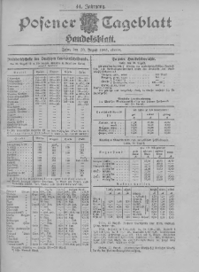 Posener Tageblatt. Handelsblatt 1905.08.23 Jg.44
