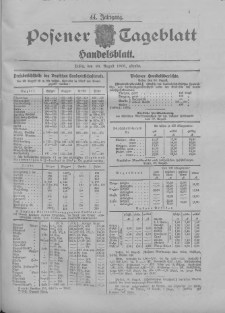 Posener Tageblatt. Handelsblatt 1905.08.30 Jg.44