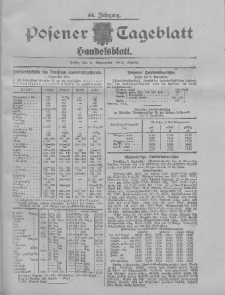 Posener Tageblatt. Handelsblatt 1905.09.05 Jg.44