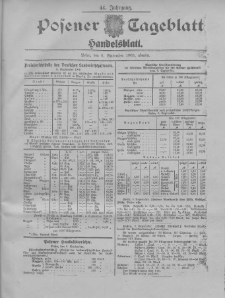 Posener Tageblatt. Handelsblatt 1905.09.06 Jg.44