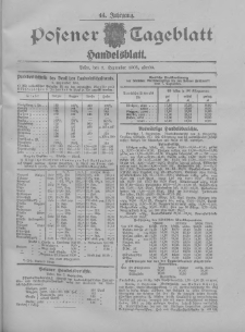 Posener Tageblatt. Handelsblatt 1905.09.07 Jg.44