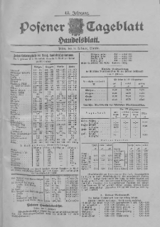 Posener Tageblatt. Handelsblatt 1903.02.09 Jg.42