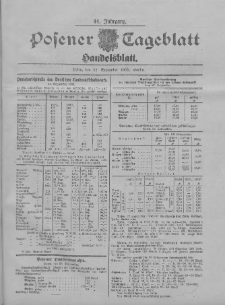 Posener Tageblatt. Handelsblatt 1905.09.22 Jg.44