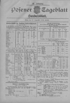 Posener Tageblatt. Handelsblatt 1905.09.27 Jg.44