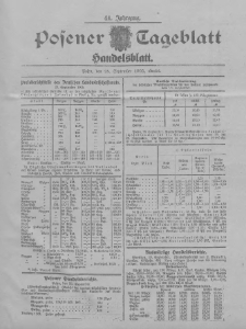 Posener Tageblatt. Handelsblatt 1905.09.28 Jg.44