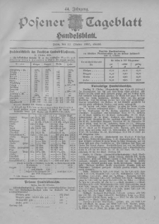 Posener Tageblatt. Handelsblatt 1905.10.12 Jg.44