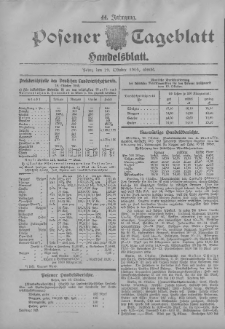 Posener Tageblatt. Handelsblatt 1905.10.19 Jg.44