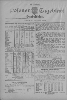 Posener Tageblatt. Handelsblatt 1905.10.21 Jg.44